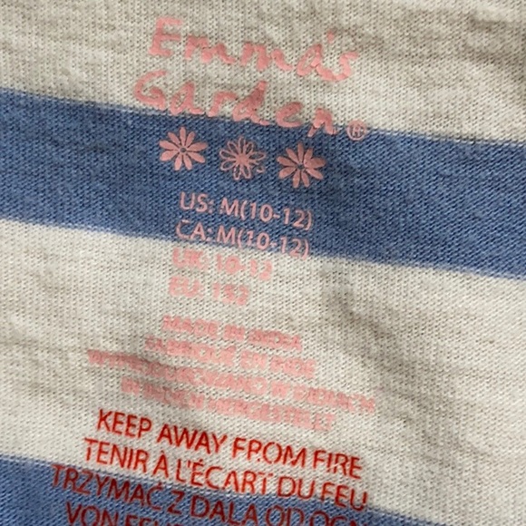 Anchor Tank Top Blue and White Striped - Picture 3 of 3